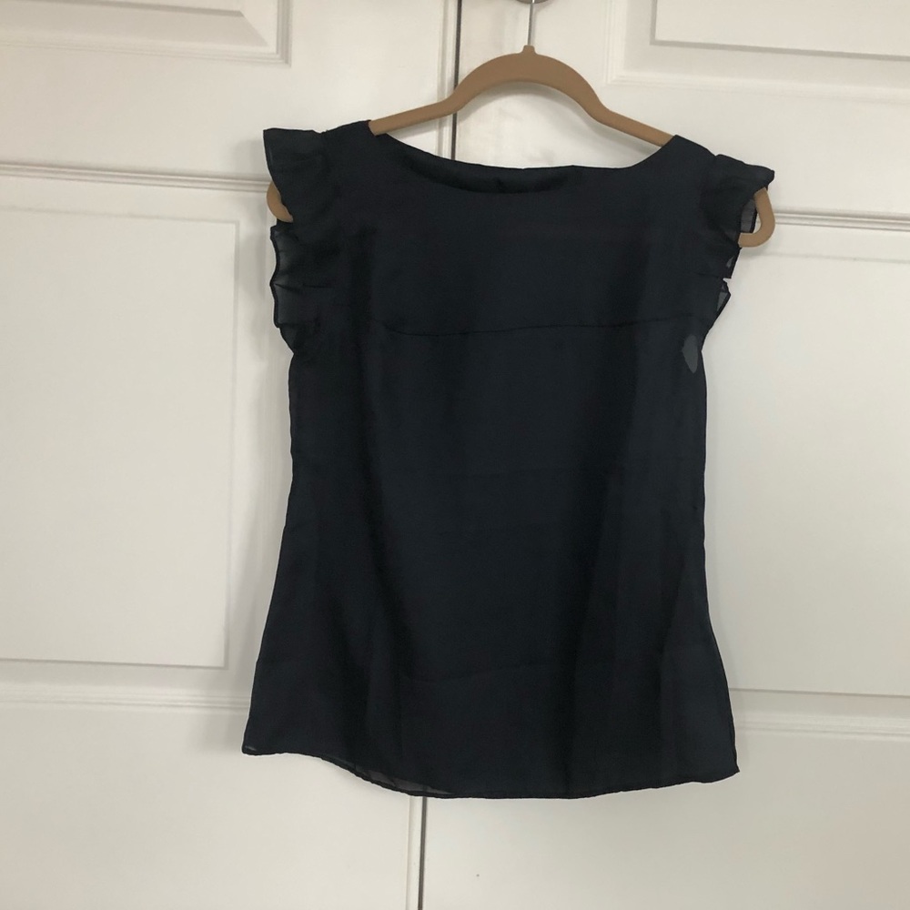 Banana Republic Polyester Cap Sleeve Blouse.
